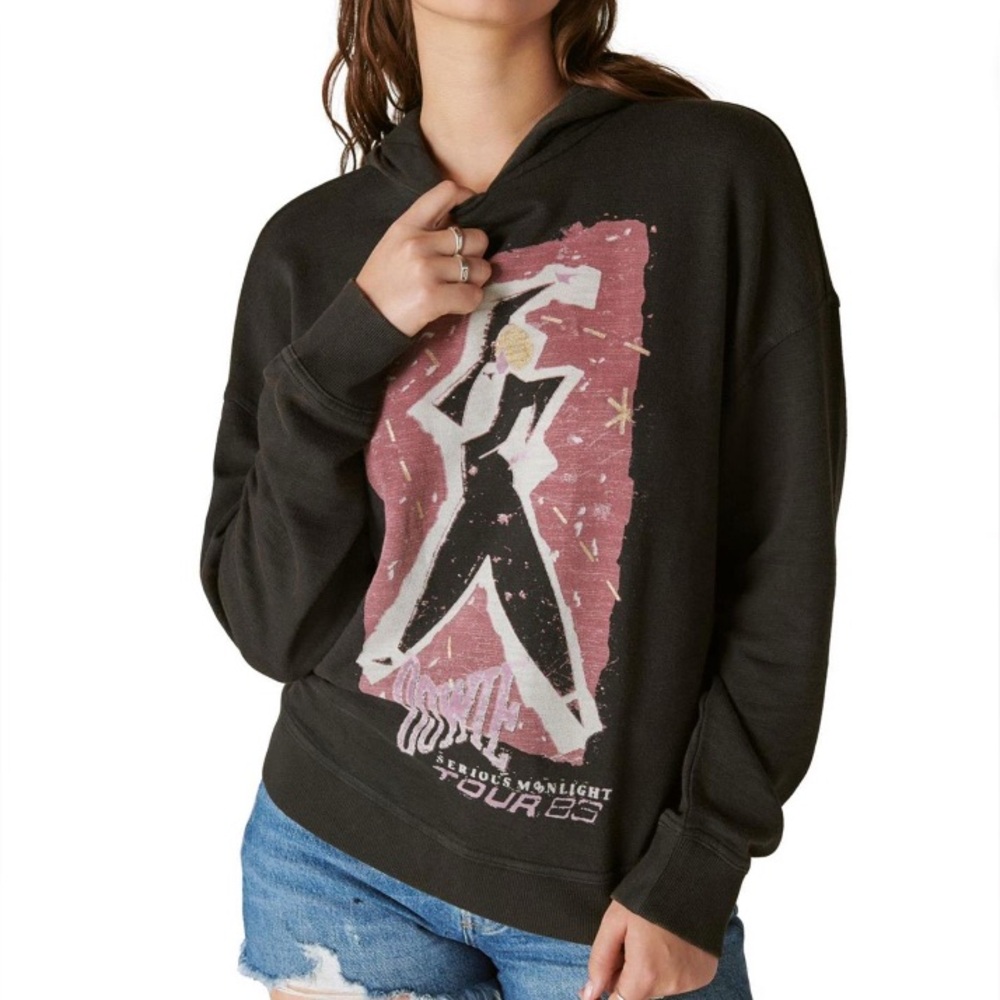 NWT Lucky Brand Bowie Tour 83 Hoodie  size S